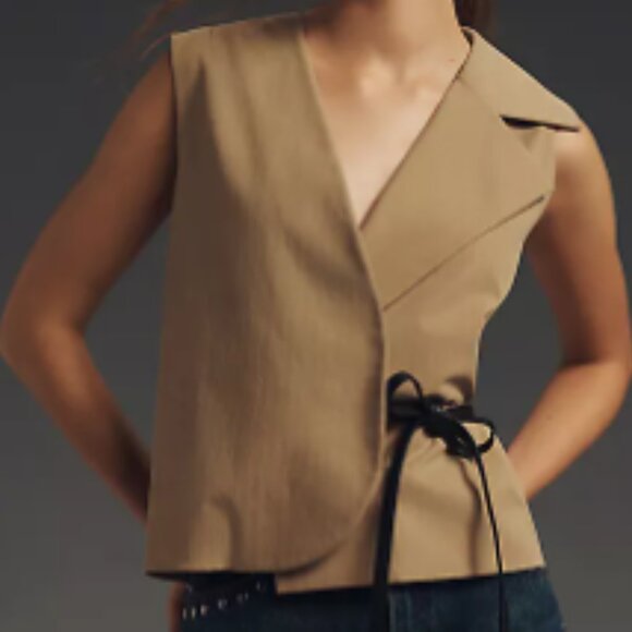 Brand New Mare Mare Sleeveless Tie Wrap Blouse - Picture 5 of 7